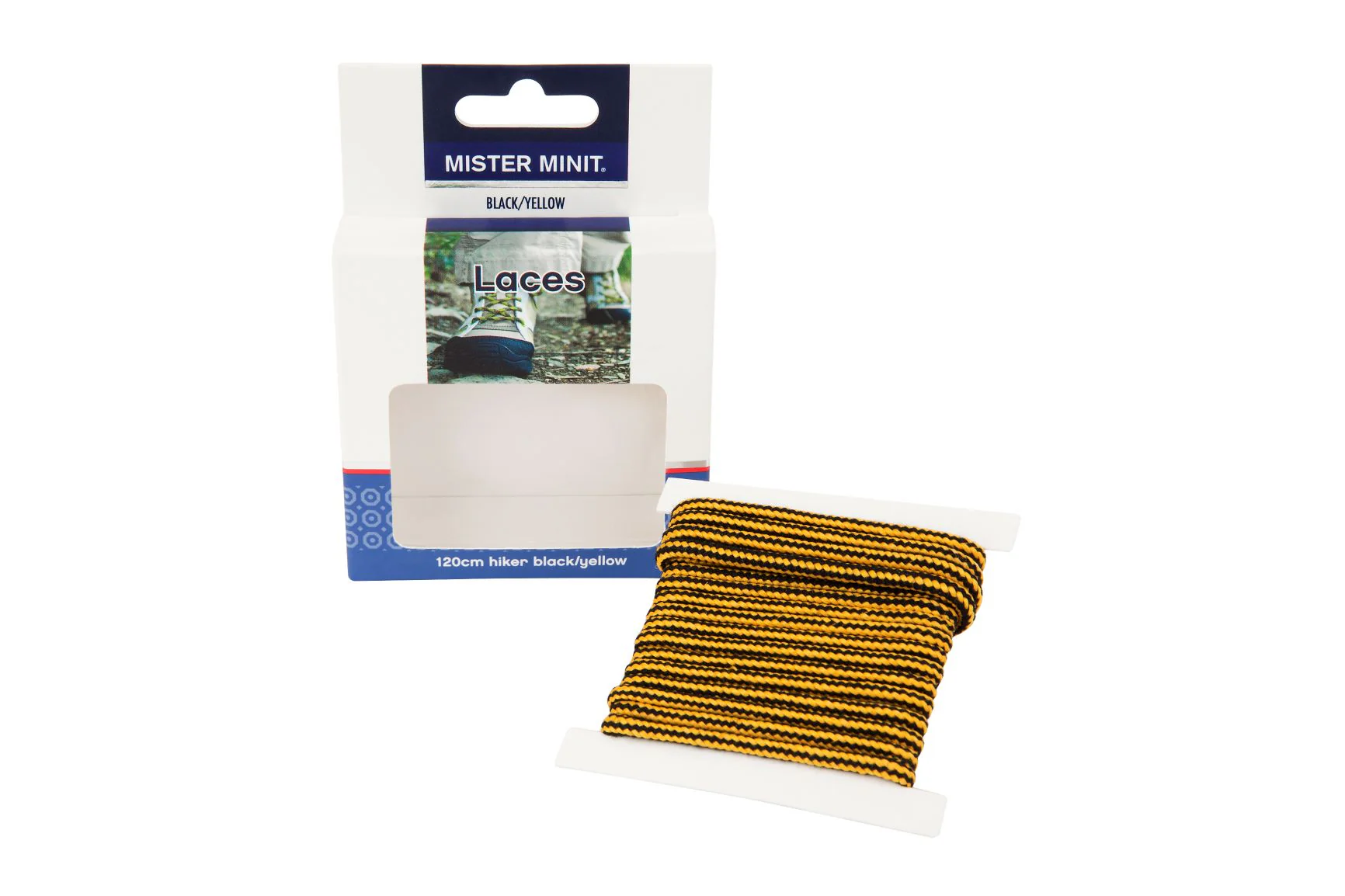 120cm Hiker Black/Yellow Laces - Image 3