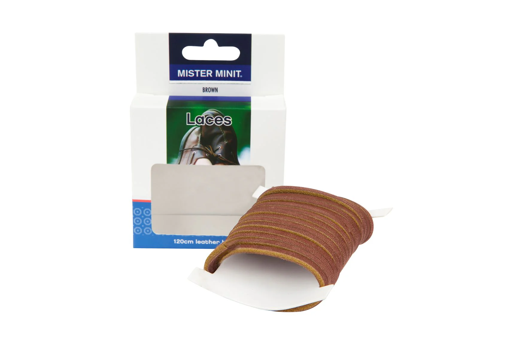 120cm Leather Brown Laces - Image 3