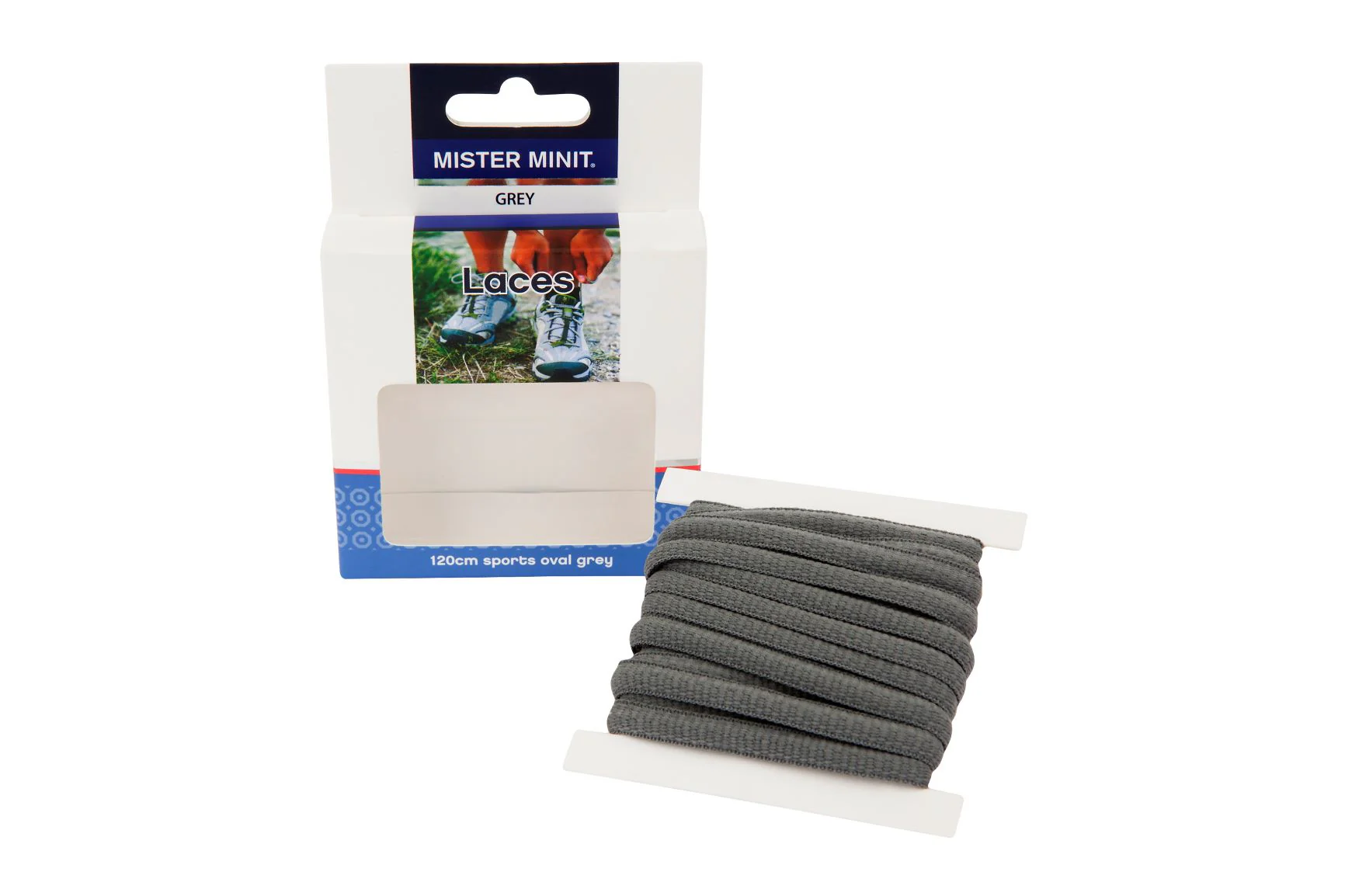 120cm Sports Oval Grey Laces - Image 3