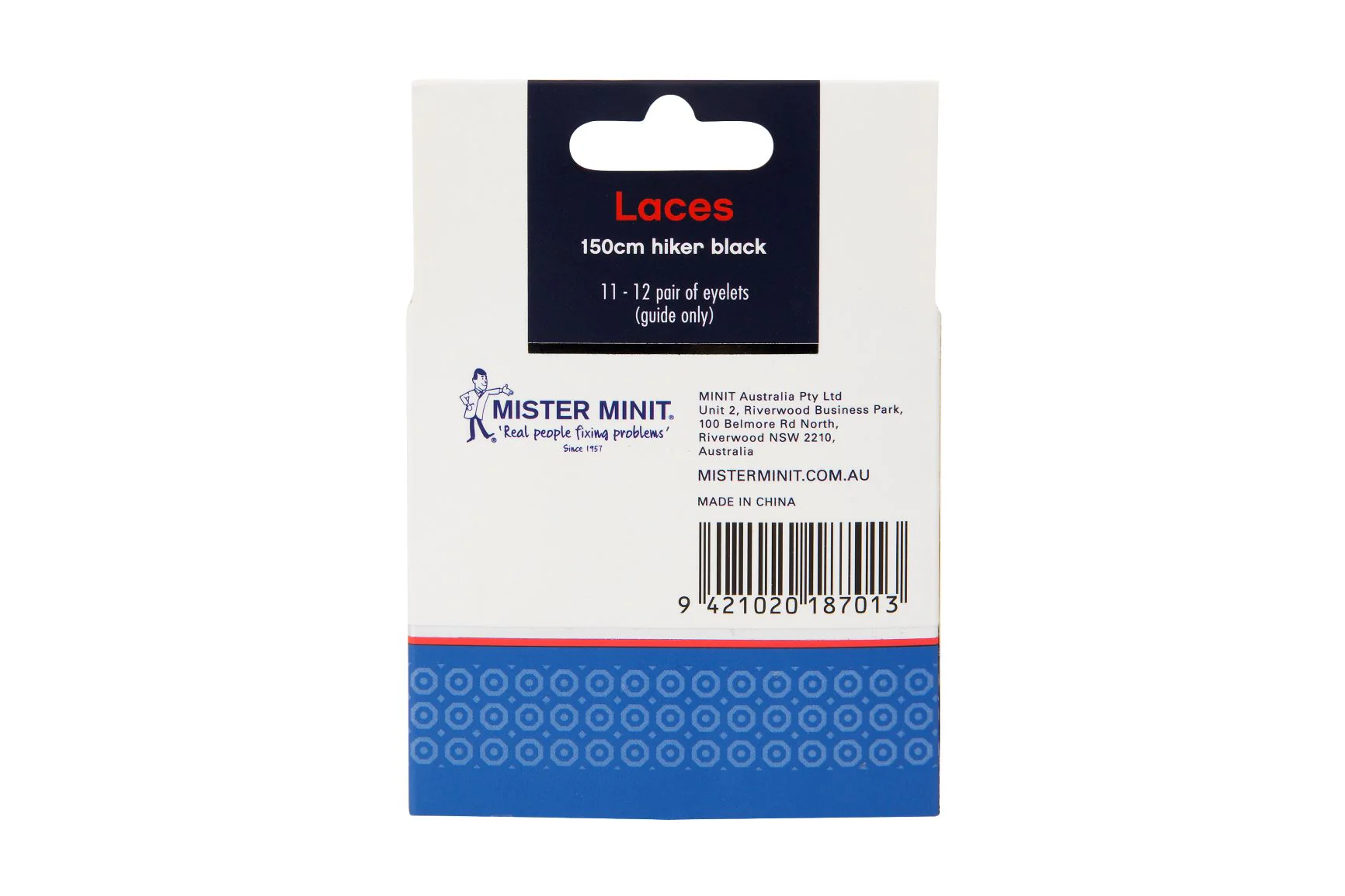 150cm Hiker Black Laces - Image 2