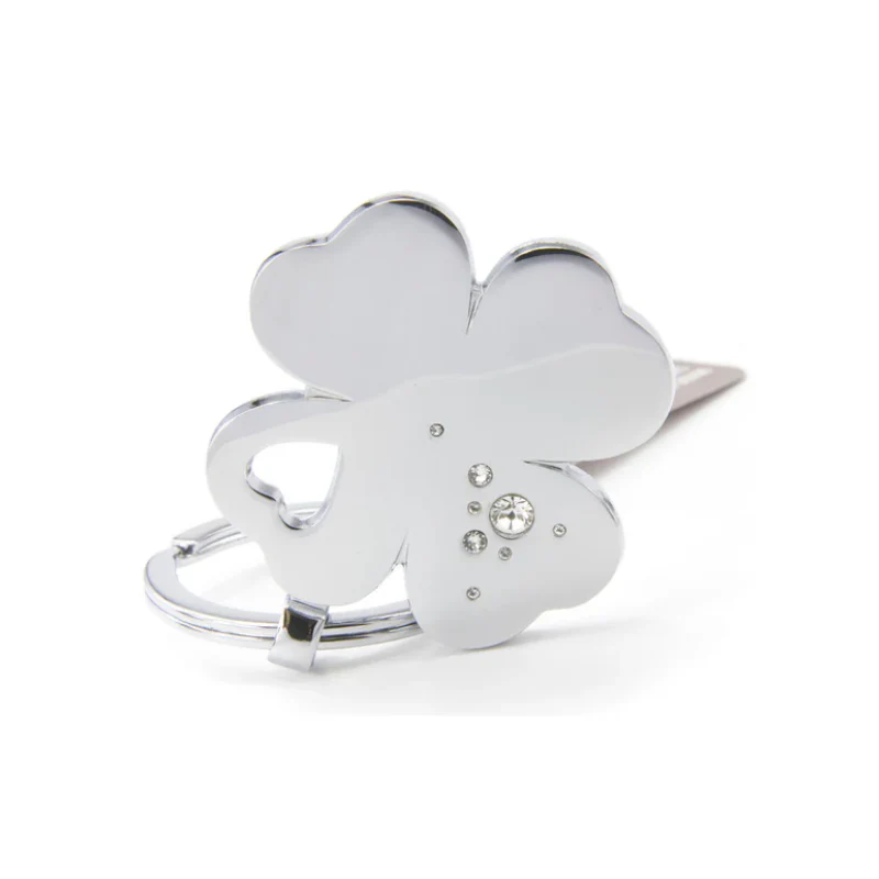 Best Friend Clovers With Swarovski Crystals Keyring - Image 2