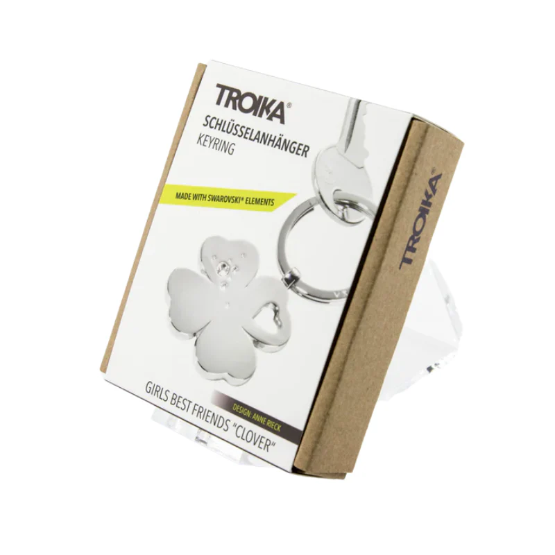 Best Friend Clovers With Swarovski Crystals Keyring - Image 4