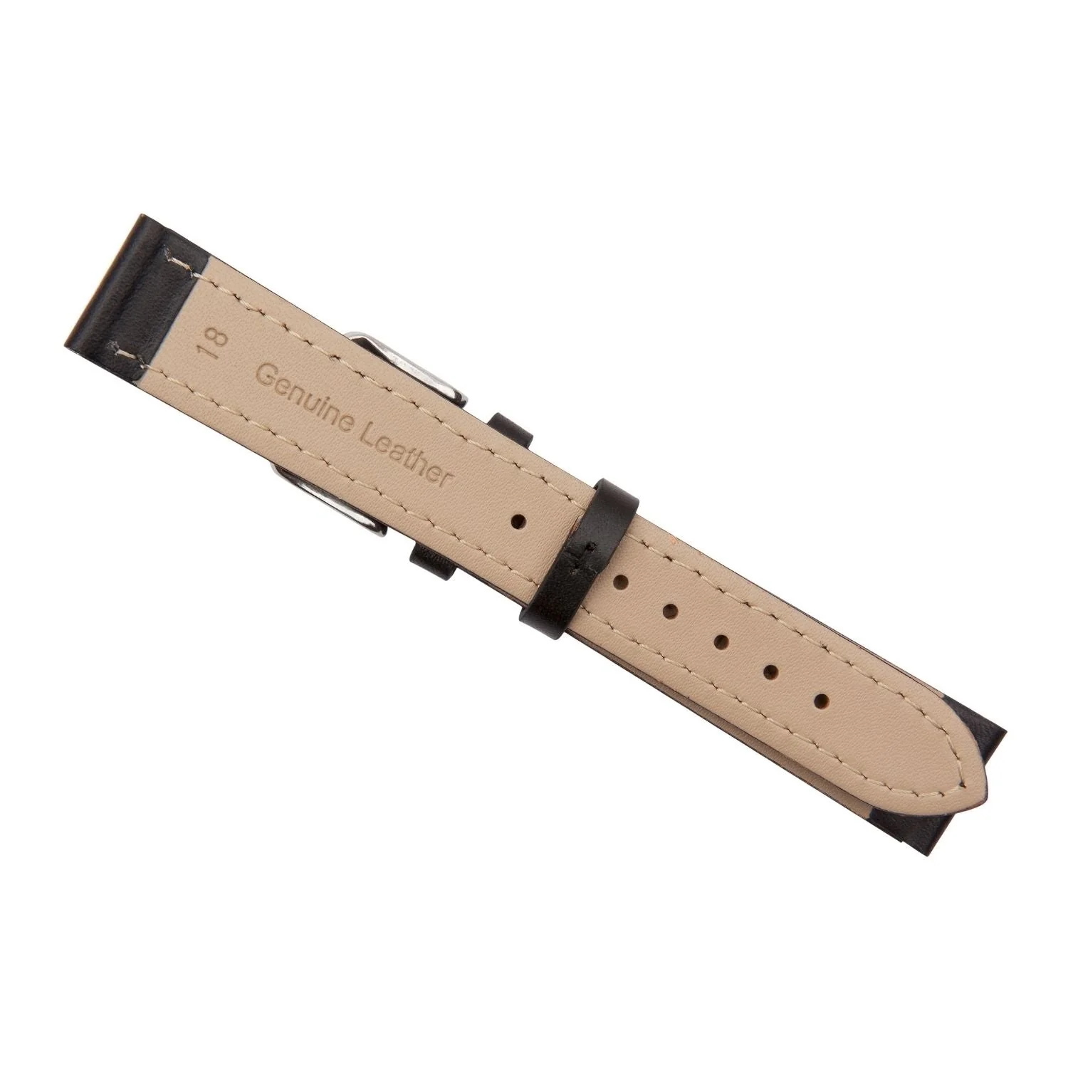 Black Calf Leather Watch Band - Image 4
