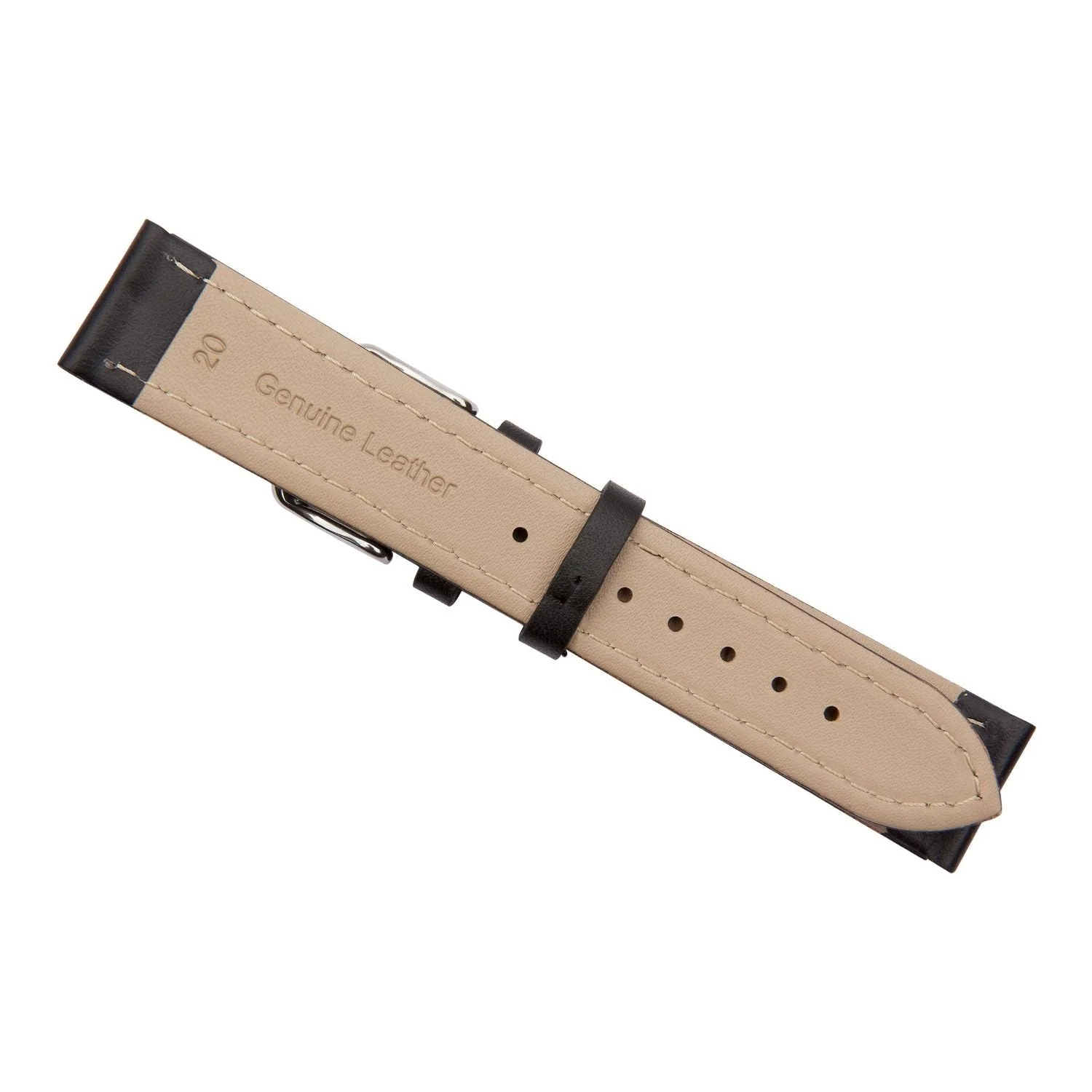 Black Calf Leather Watch Band - Image 5