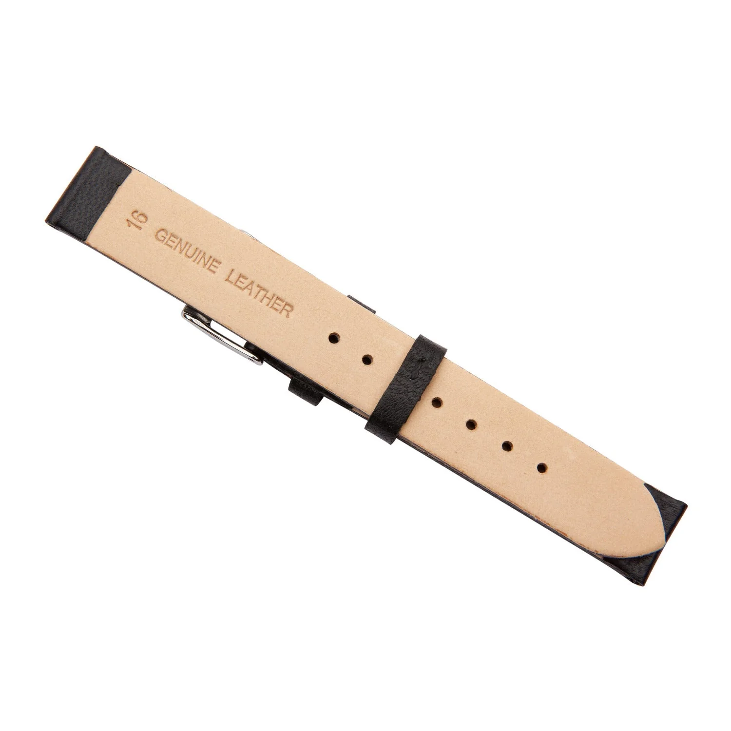 Black Lambskin Leather Watch Band - Image 5