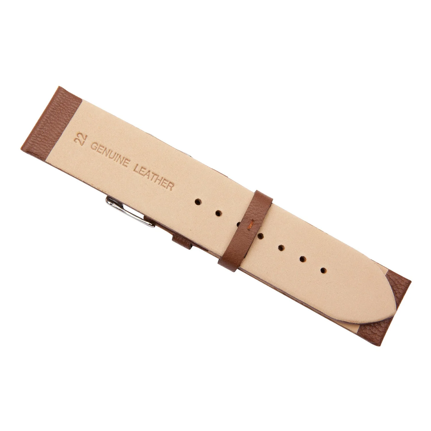 Brown Lambskin Leather Watch Band - Image 5