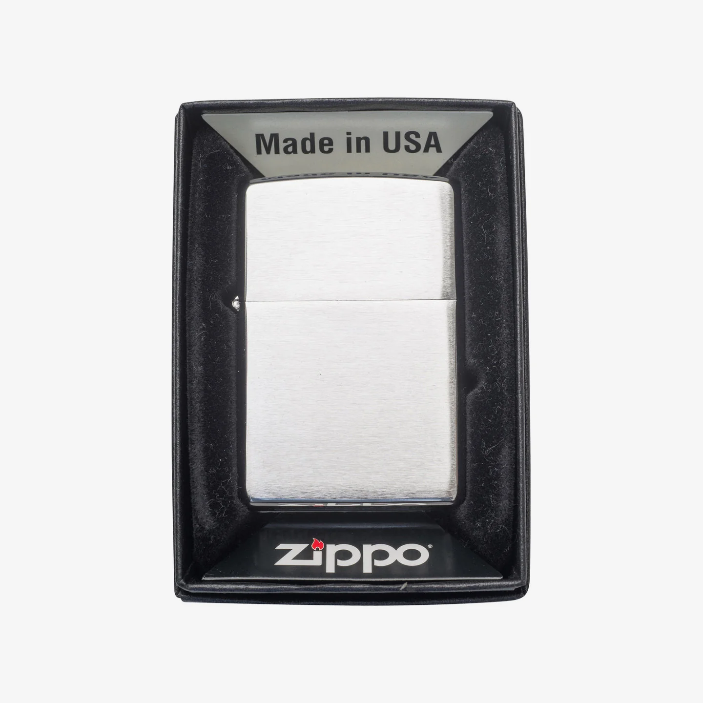 Brushed Chrome Zippo - Image 2