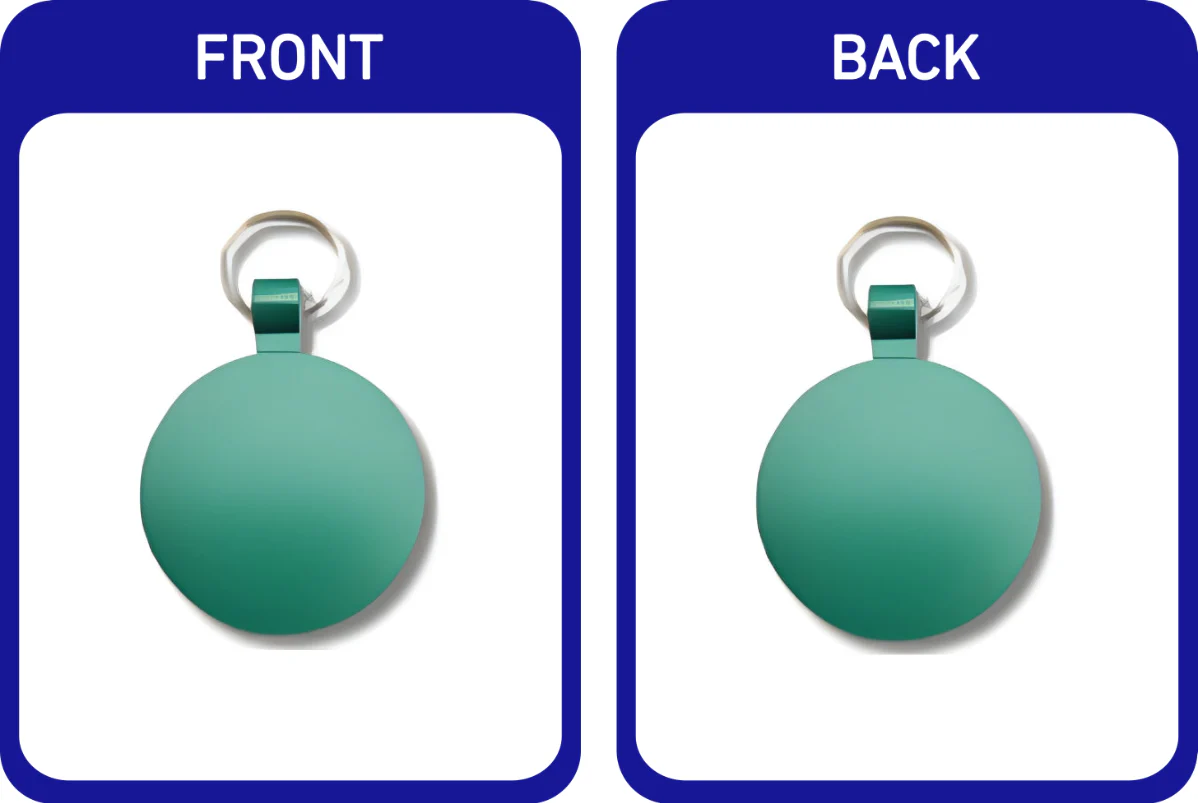 Matte Coloured Circle Pet Tags - Image 8