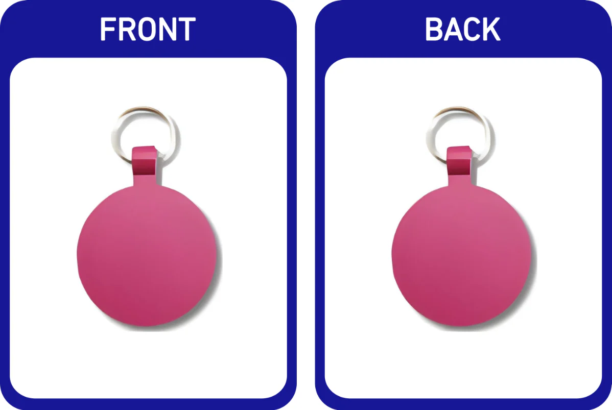 Matte Coloured Circle Pet Tags - Image 9