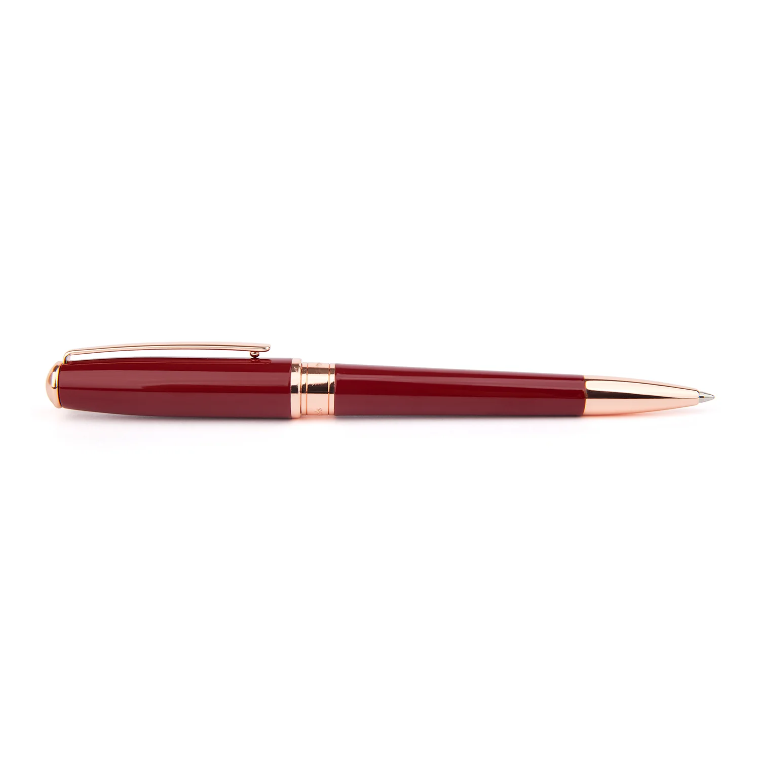 Classic Burgundy & Rose Gold Ballpoint Pen - Add Personalisation - Image 3