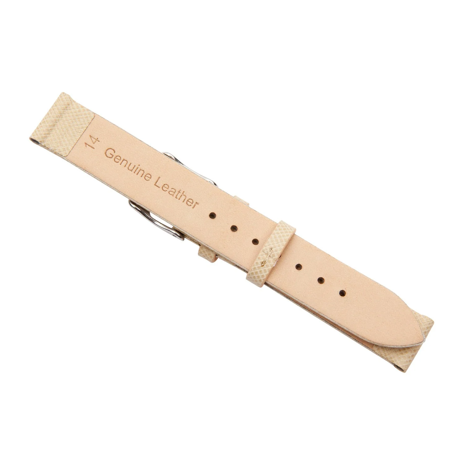 Cream Calf Leather Watch Band - Image 2