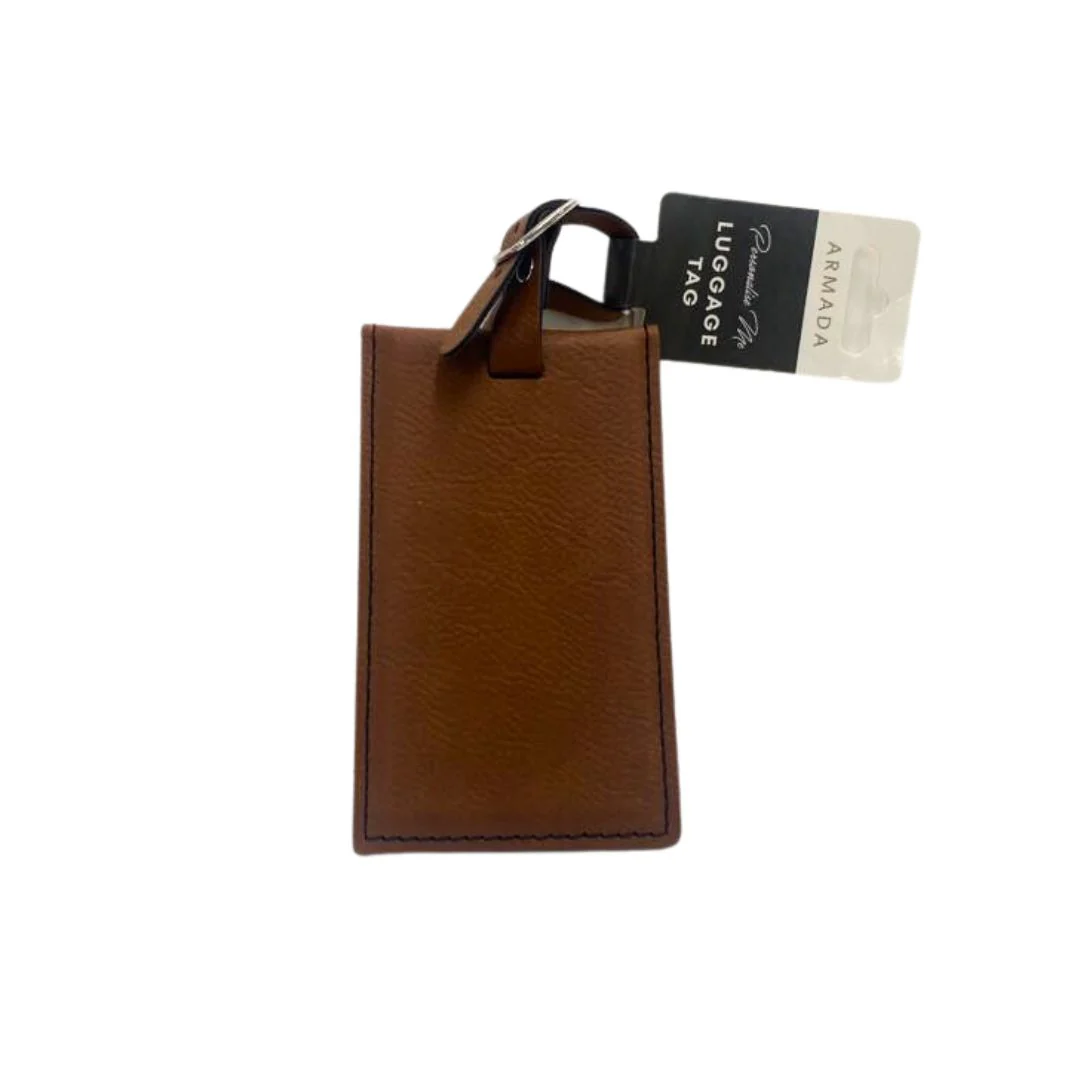 Faux Leather Luggage Tag