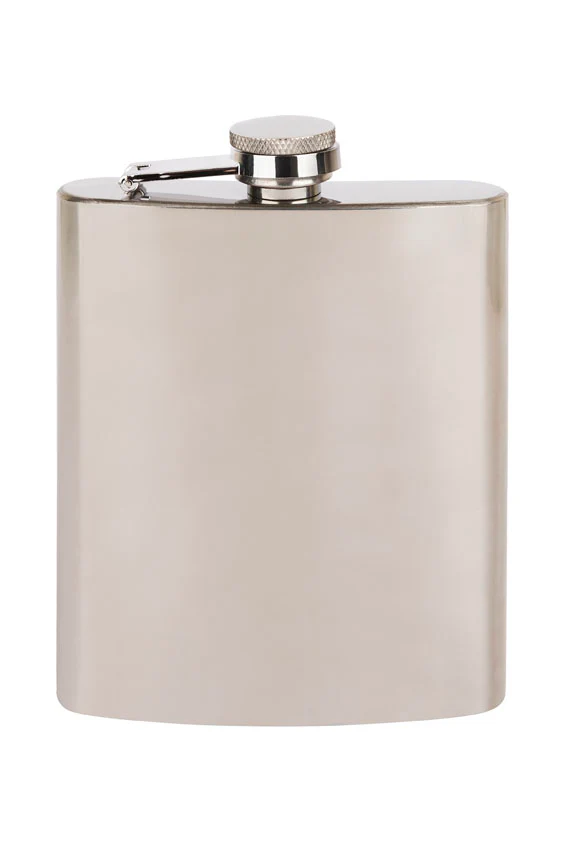 Hip Flask High Polished 6Oz - Add Personalisation - Image 2