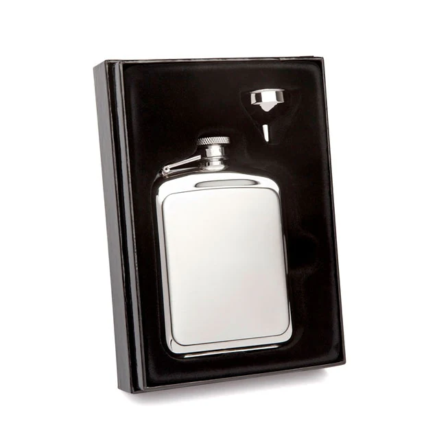 Two Tone Stainless Steel Hip Flask - Image 2