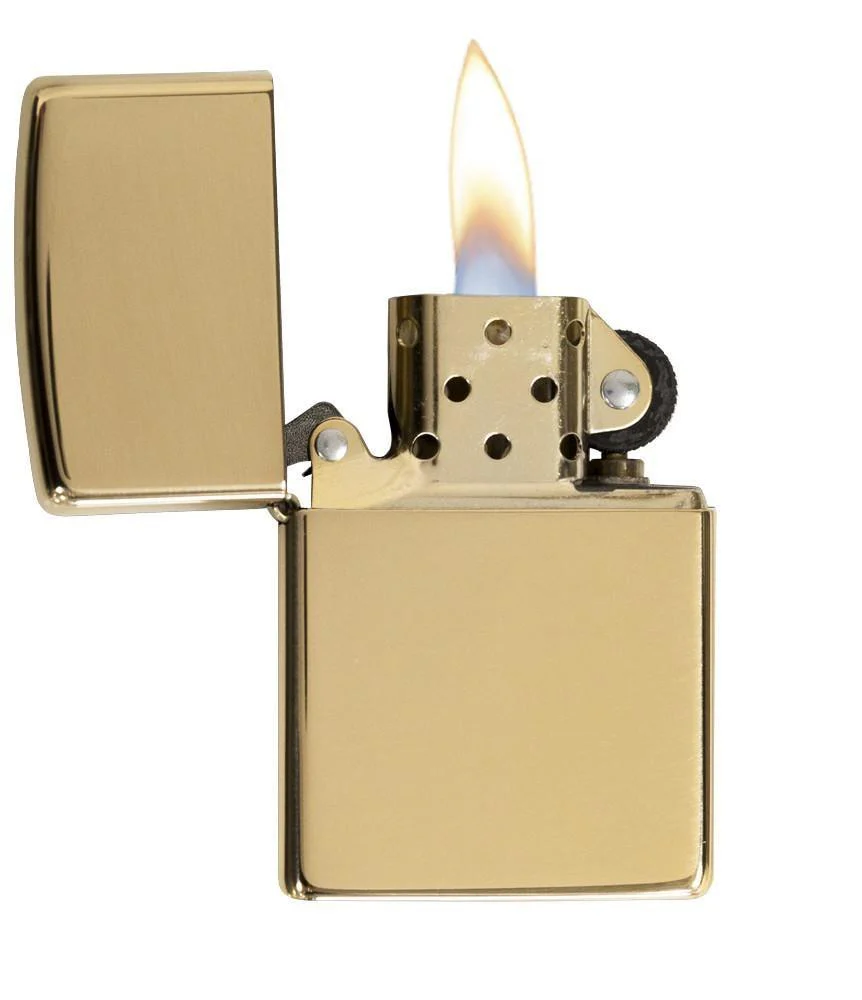 High Polish Brass Zippo - Add Personalisation - Image 2
