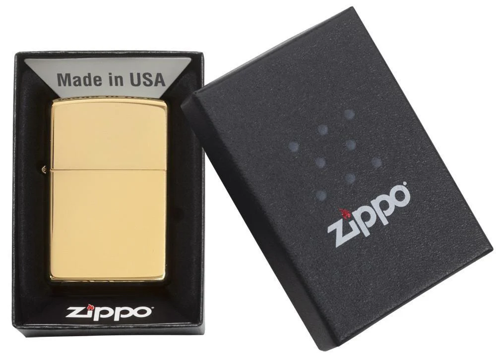 High Polish Brass Zippo - Add Personalisation - Image 3