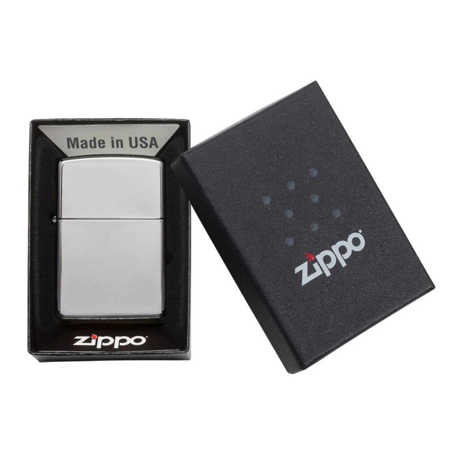 High Polish Chrome Windproof Lighter - Image 2