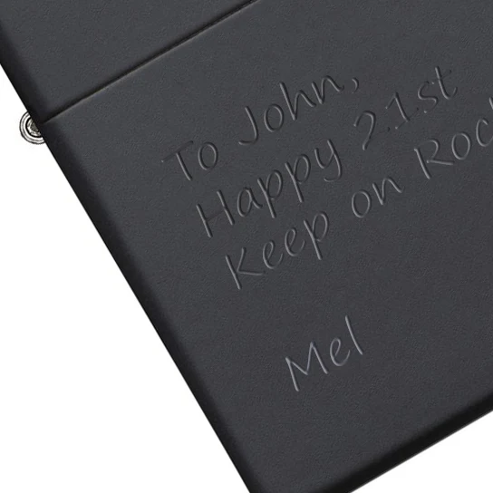 Matte Black Zippo Lighter - Classic Windproof Lighter by Zippo - Image 3