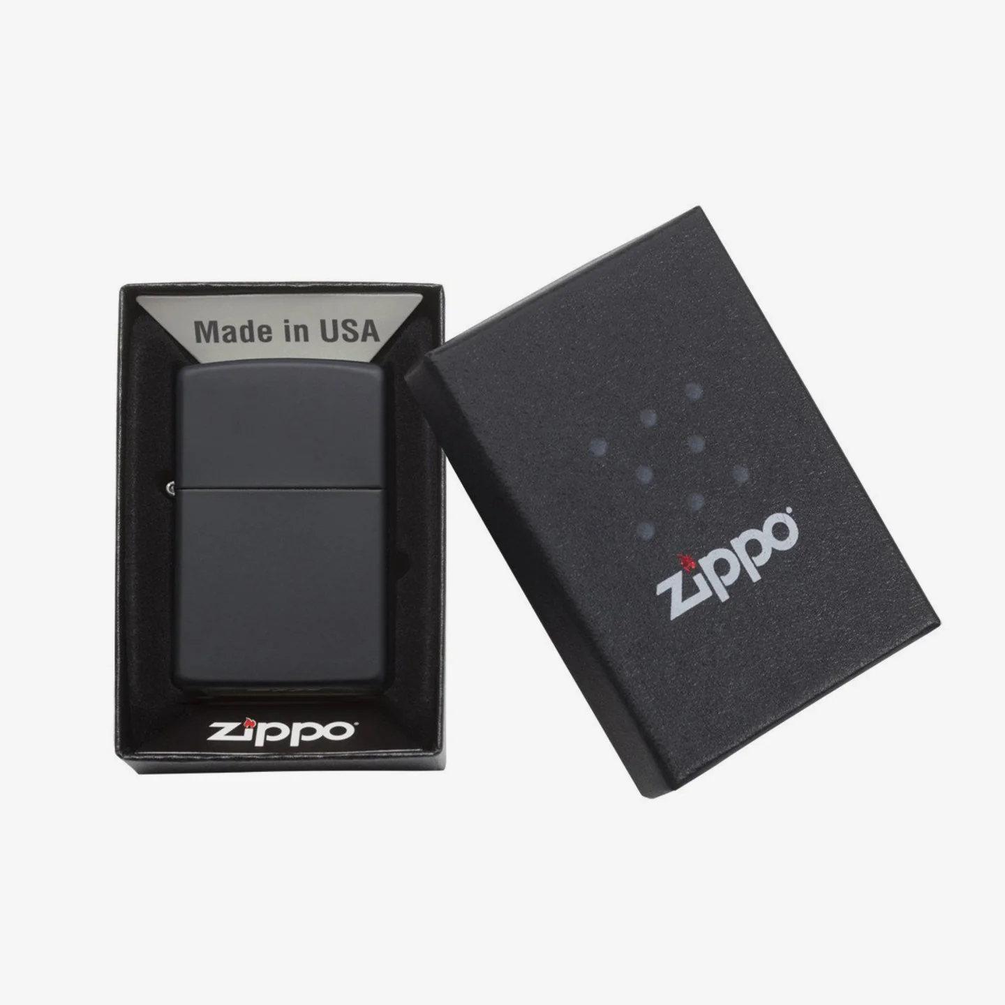 Matte Black Zippo Lighter - Classic Windproof Lighter by Zippo - Image 4