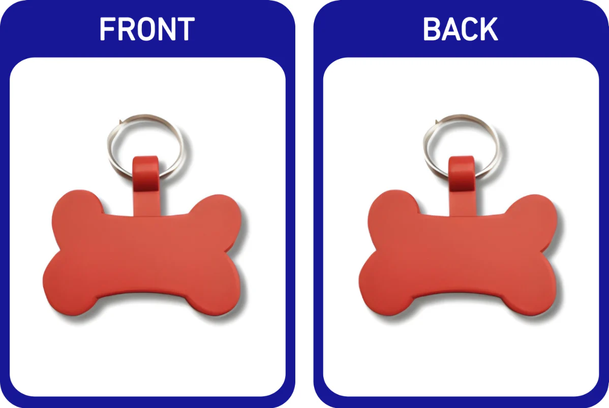 Matte Coloured Bone Pet Tags - Image 10