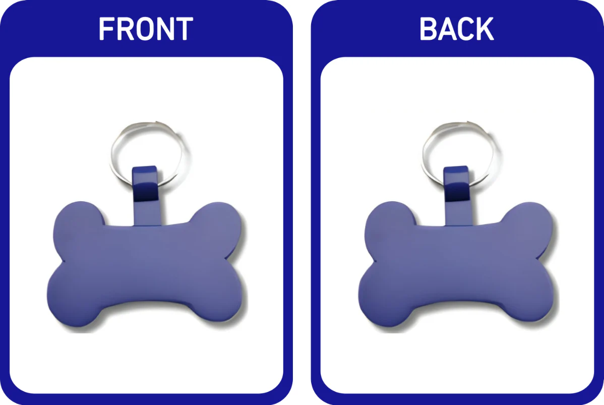 Matte Coloured Bone Pet Tags - Image 7