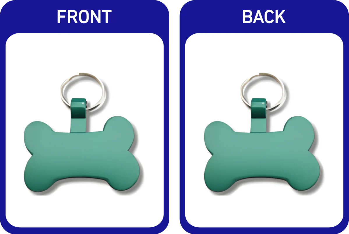 Matte Coloured Bone Pet Tags - Image 8