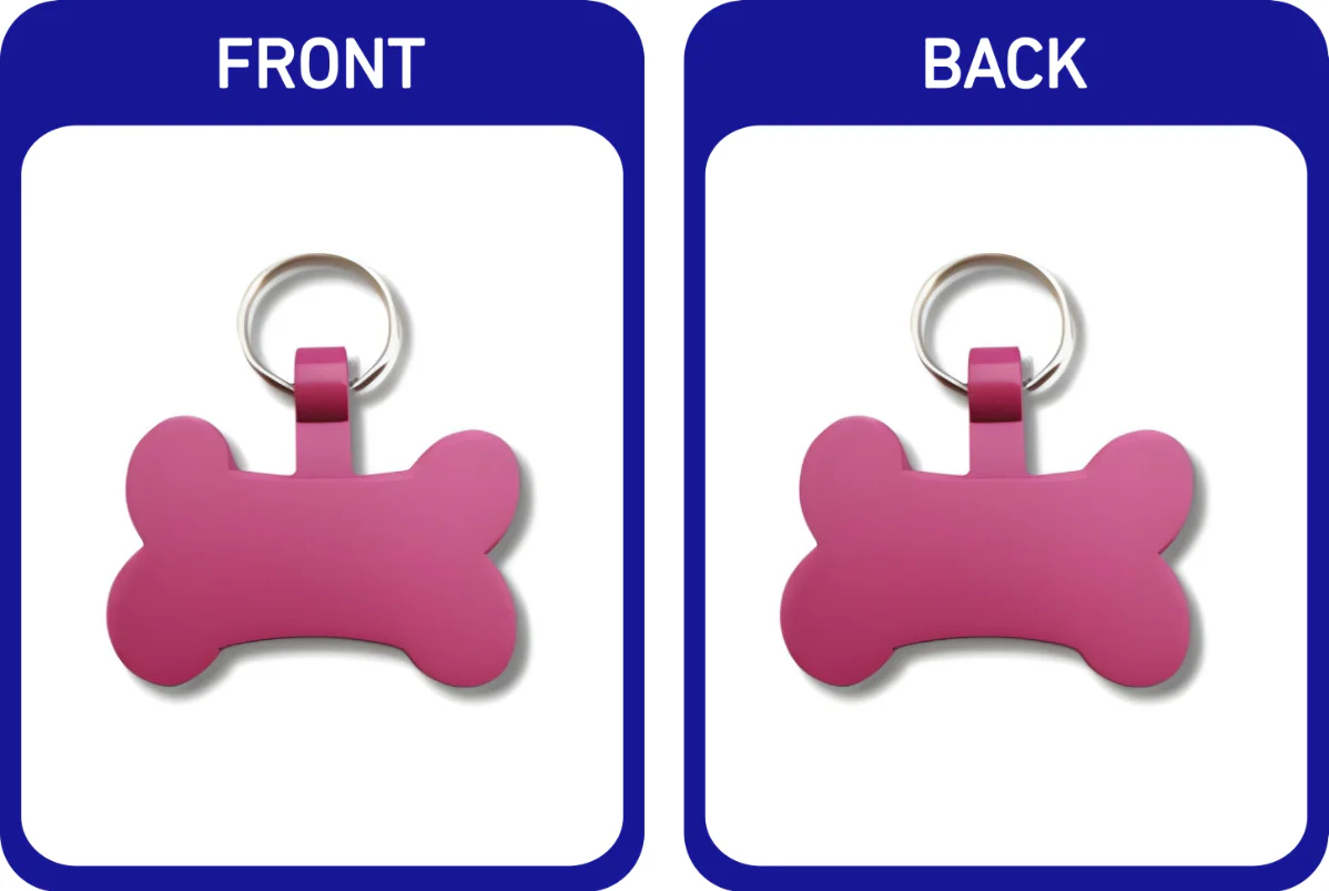 Matte Coloured Bone Pet Tags - Image 9