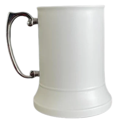 Matte White Tankard - Stainless Steel - Add Personalisation - Image 2