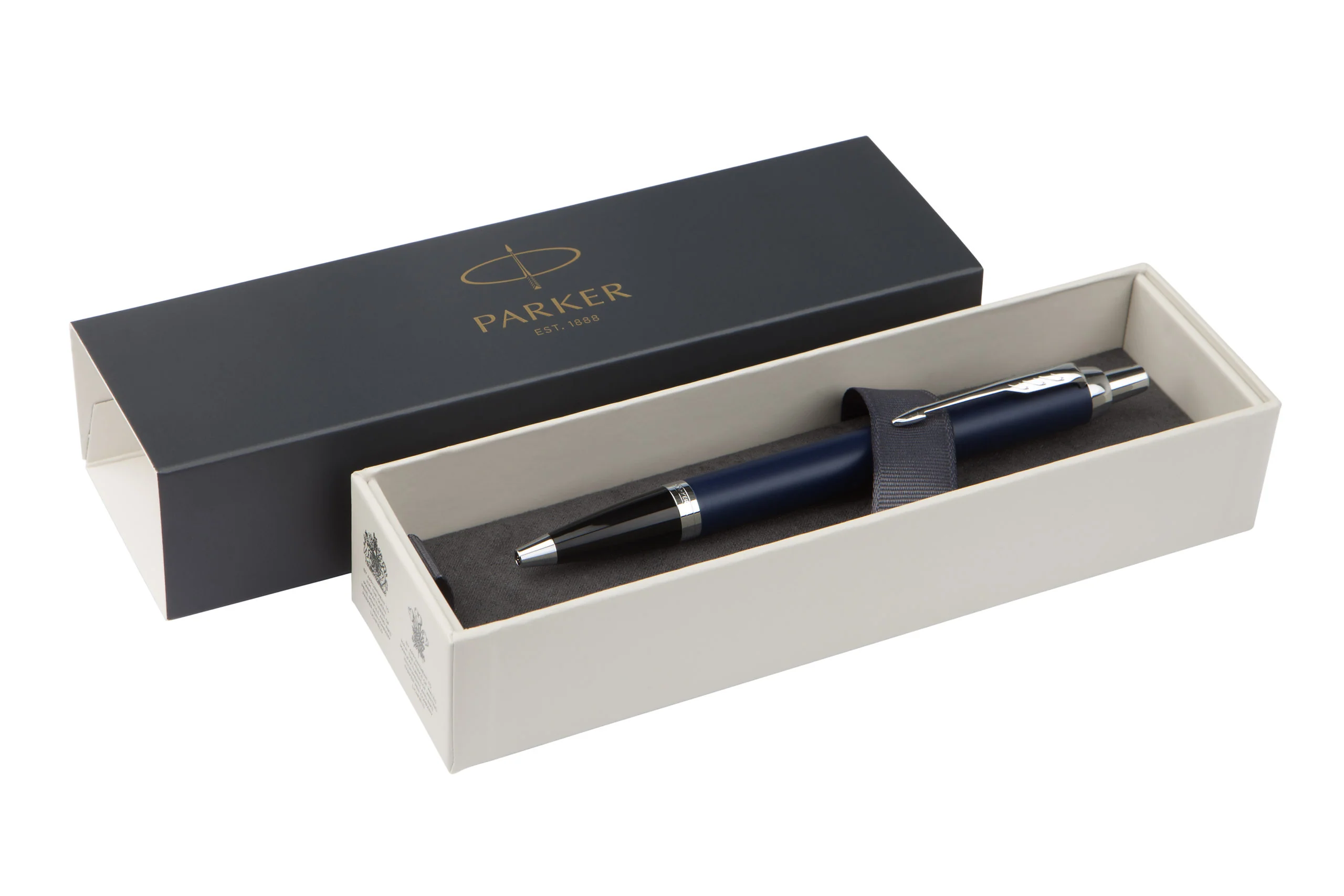 Parker Pen IM Navy Lacquer Chrome Trim - Image 2