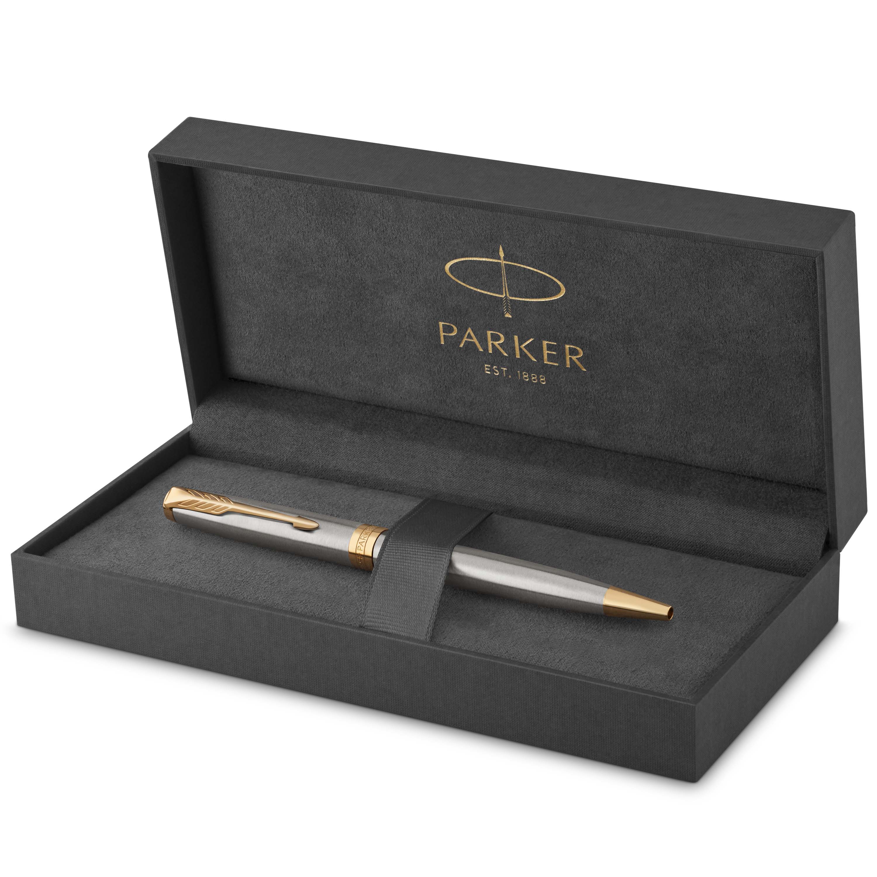 Parker Sonnet Silver Gold Ball Point Pen - Image 2