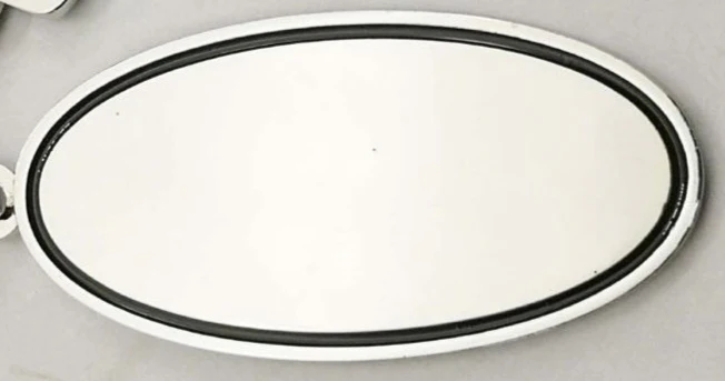 Silver Cross Oval Base Keyring - Image 2