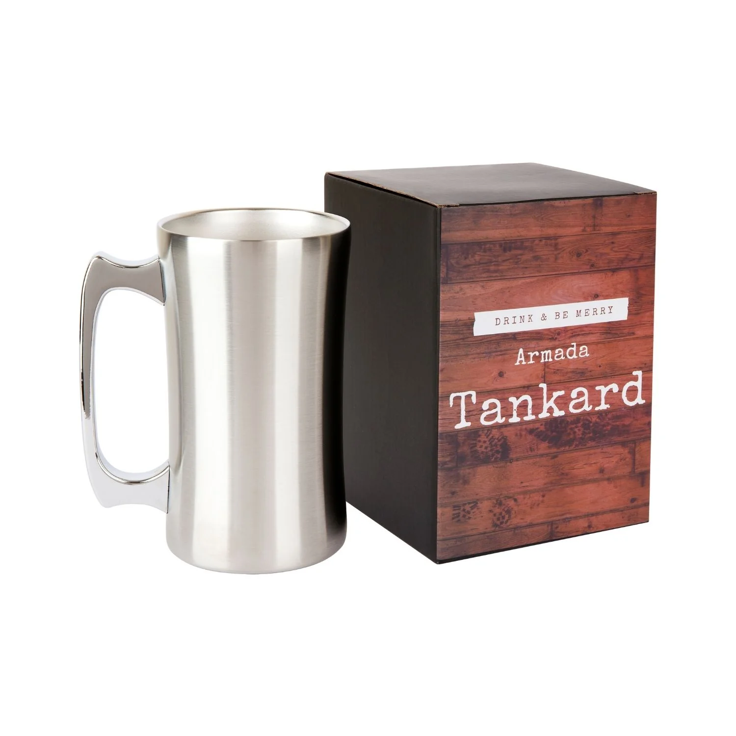Stainless Steel Beer Tankard - Personalised Gift with Engraving - Image 2