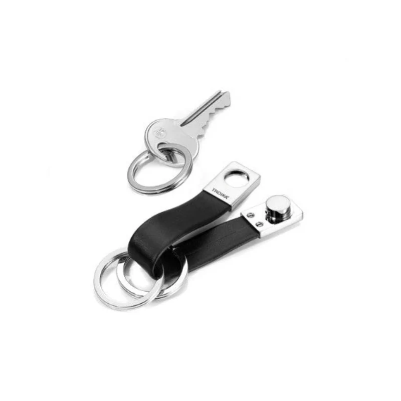 Troika Twister Quick Release Leather Loop 3 Keyrings Accessory - Image 2