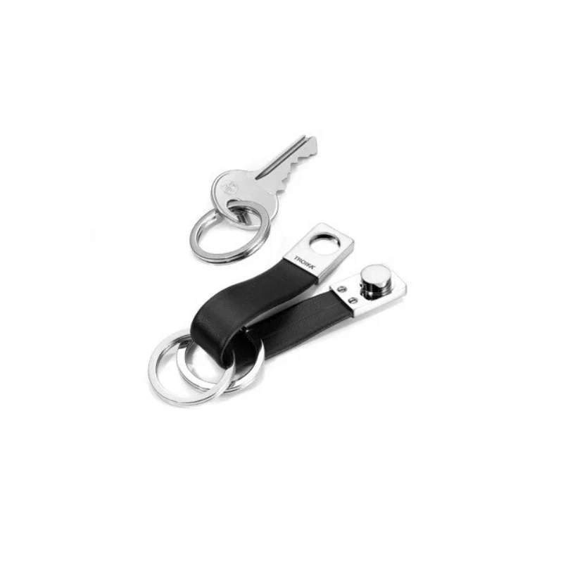 Troika Twister Quick Release Leather Loop 3 Keyrings Accessory - Image 3