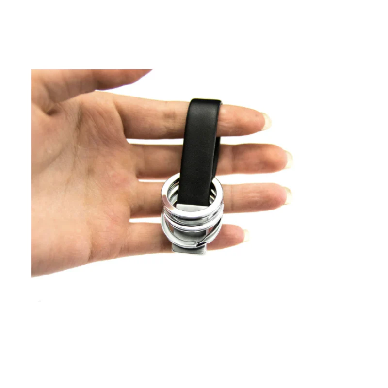 Troika Twister Quick Release Leather Loop 3 Keyrings Accessory - Image 4