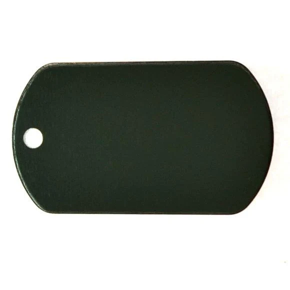 Coloured Stainless Steel Army Dog Tag