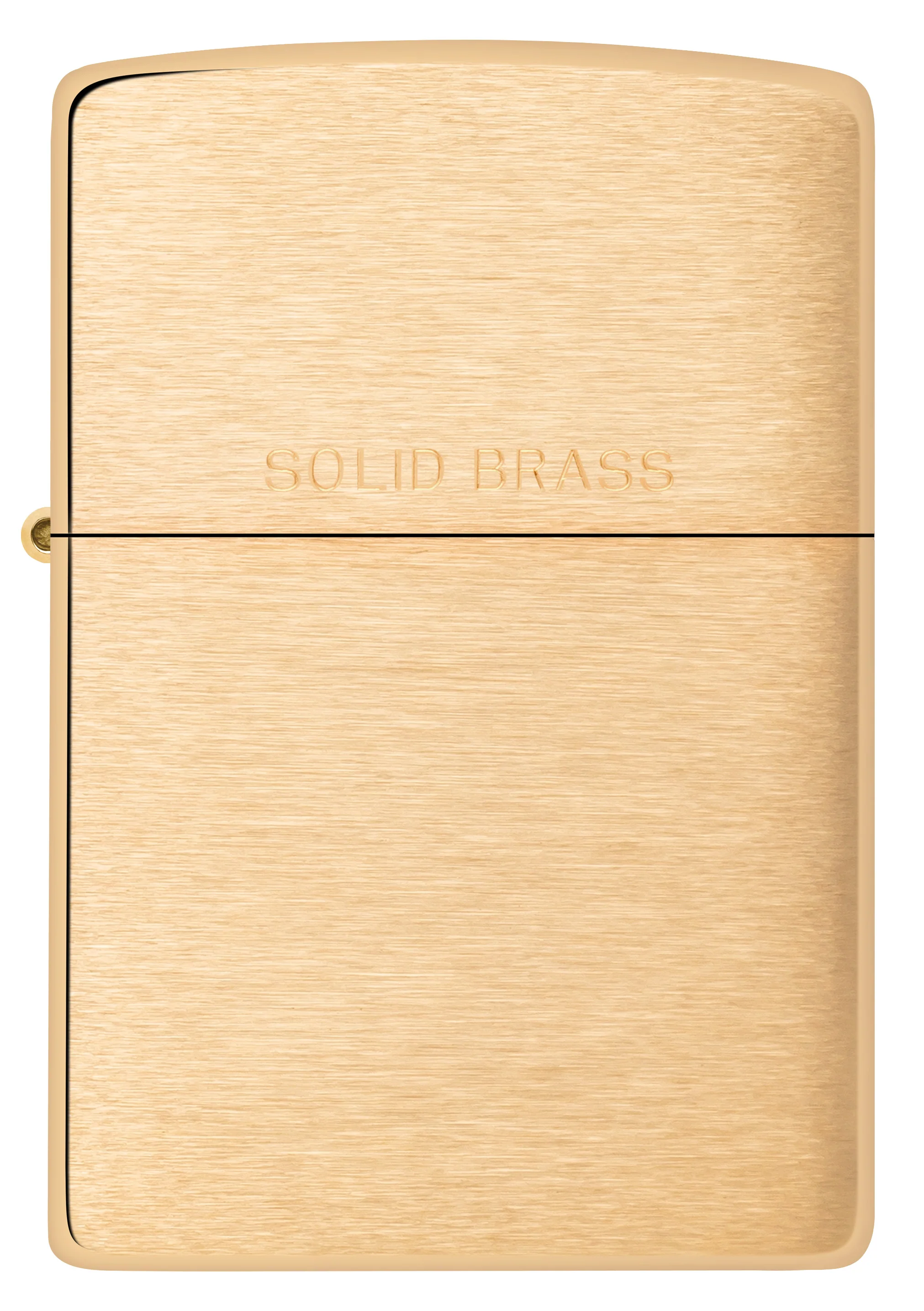 Zippo Brushed Brass Lighter - Image 5