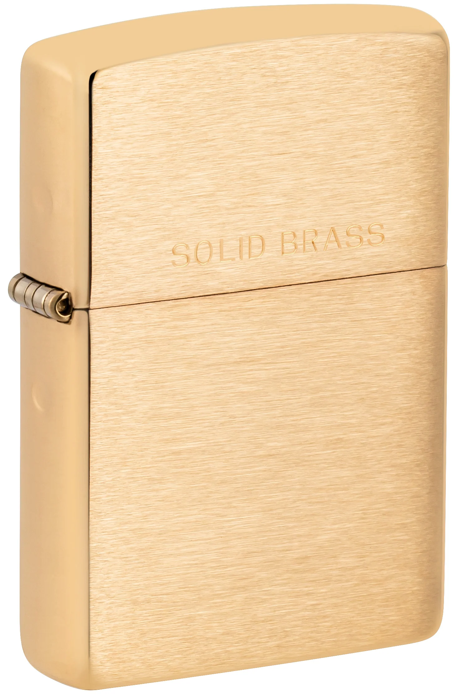 Zippo Brushed Brass Lighter - Image 6
