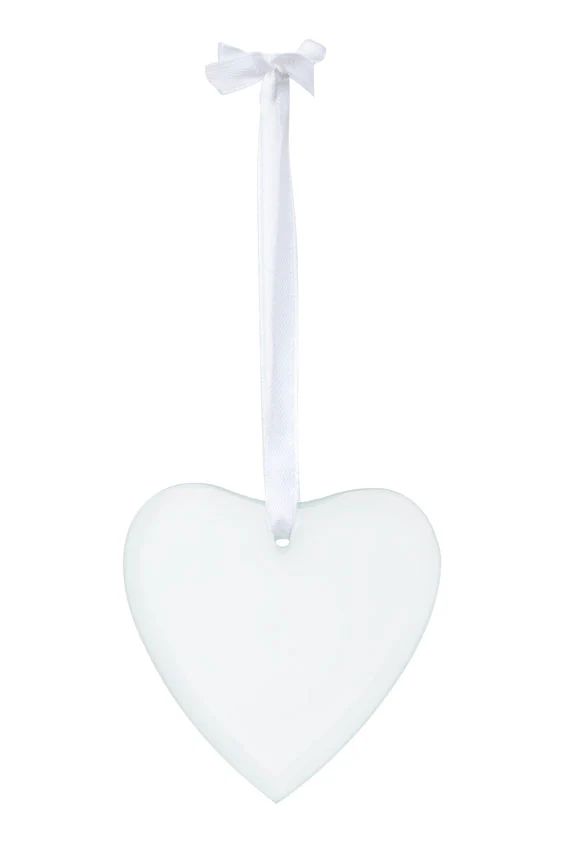Glass Heart Christmas Keepsake