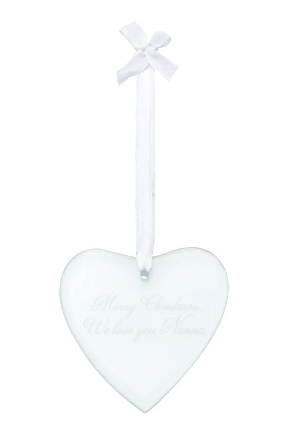 Glass Heart Christmas Keepsake - Image 2