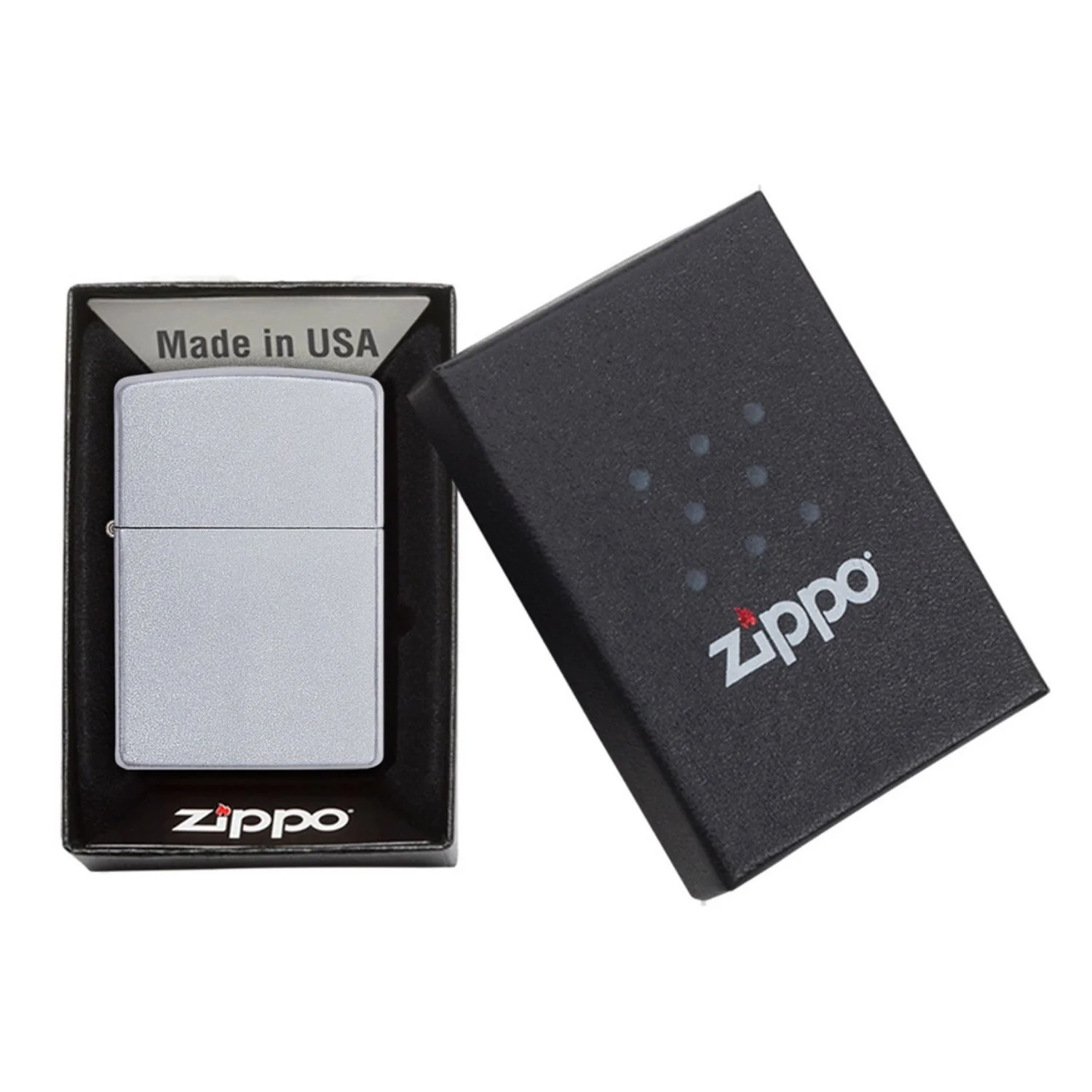 Satin Chrome Zippo Lighter - Add Engraving - Image 2